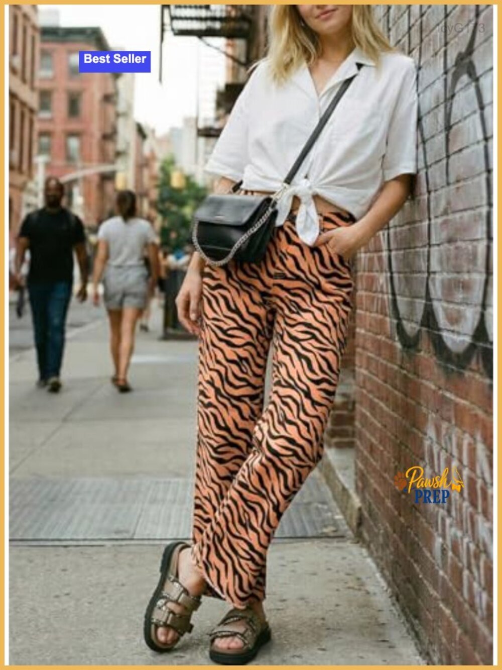 Wide Leg High Waisted Jeans with Tummy Control Ankle Denim Pants - Picture 2 of 6